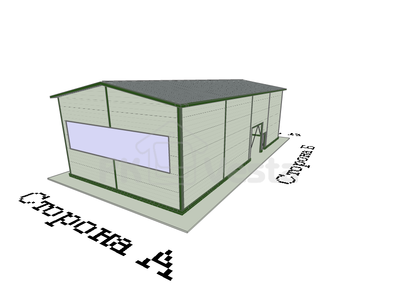78. Быстровозводимый автосервис 12 х 24 х 7 в г. Алмата, Казахстан