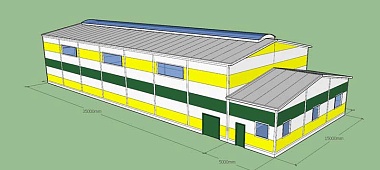 120. Быстровозводимый спорт зал 15х40х7.2 в г. Вологда, Россия