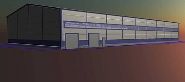 119. Быстровозводимый склад 24х54х7.2 в г. Окуловка, Россия