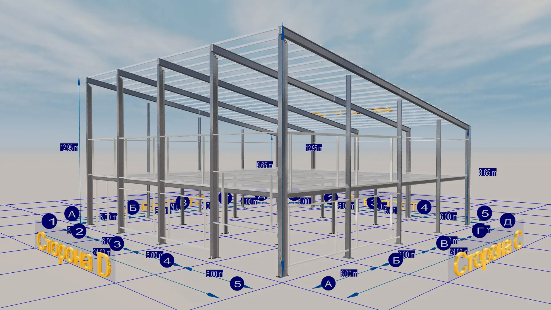 ПК Веста объявляет о заказе двухэтажного офиса 24Ш х 24Д х 4/3В из ГИБРИДа в  г. Тула, Россия