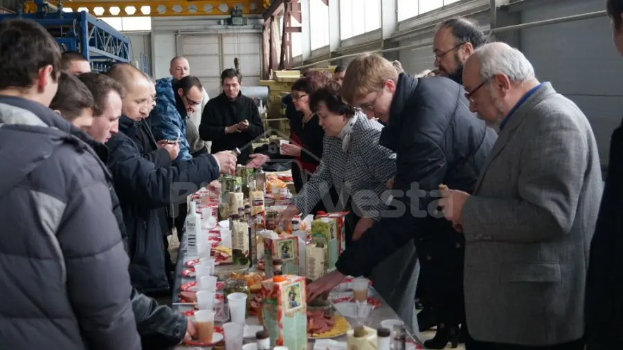 Празднование 2013 Нового Года на заводе в г. Тула, Россия