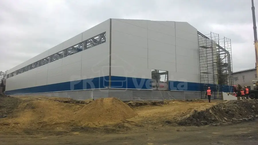 ПК «Веста» объявляет о начале монтажа быстровозводимой мебельной фабрики 26Ш х 64Д х 7,2В в г. Окуловка, Россия