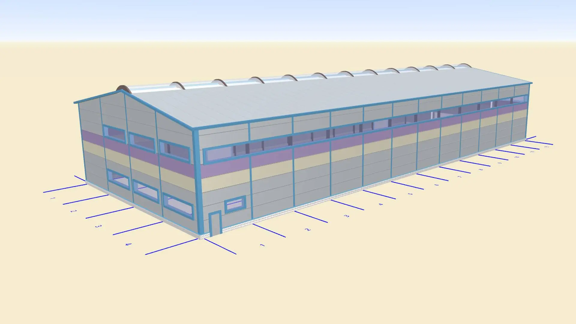 122. Быстровозводимый цех 24х60х8 по изготовлению пищевой пленки в г. Узловая, Россия