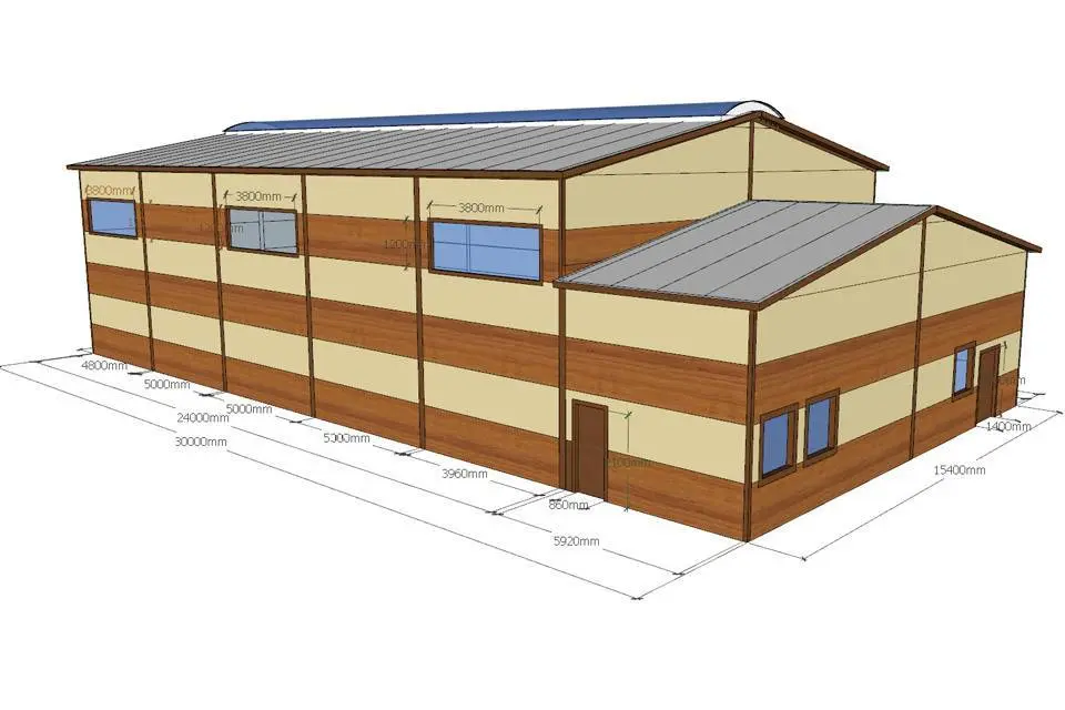 Завод ПК Веста объявляет о заказе очередного спортивного зала 15Ш х 30Д х 7В для администрации Аксенова в Крыму в г. Алупка, Россия