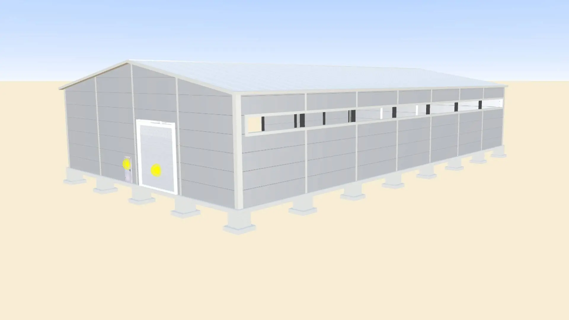 184. Быстровозводимый склад/цех 24Ш х 42Д х 6В для хранения пиломатериалов в г. Руза, МО, Россия