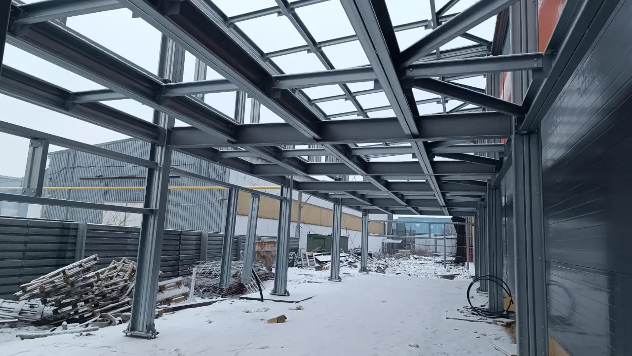 ПК Веста объявляет о заказе быстровозводимой офисной двухэтажной пристройки 8Ш х 24Д х 3/2.6 из ЛСТК к существующему зданию в г. Тула, Россия