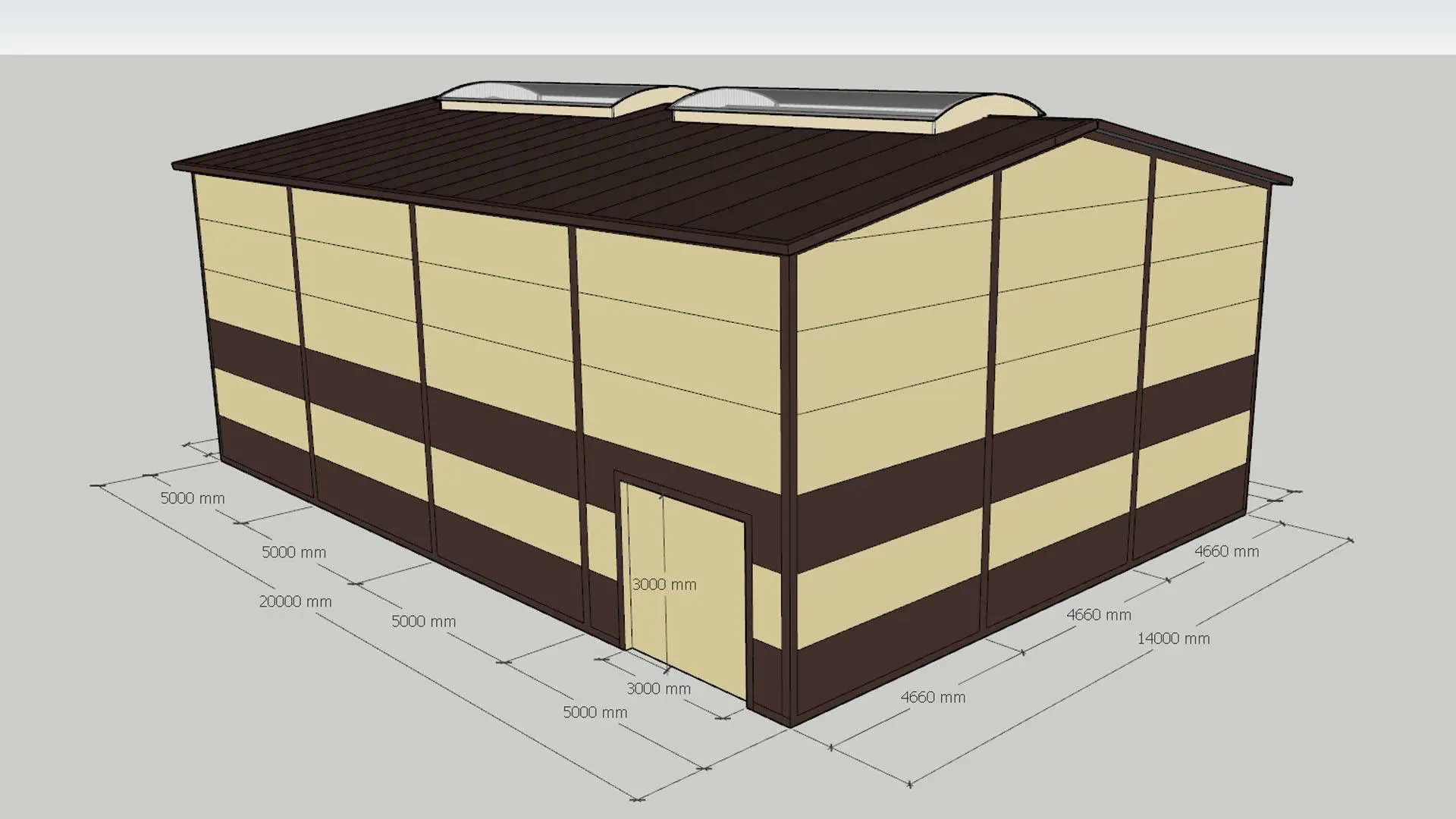 160. Быстровозводимый склад/цех 14х20х6 по изготовлению продукции из полипропилена  в г. Троицк, Россия