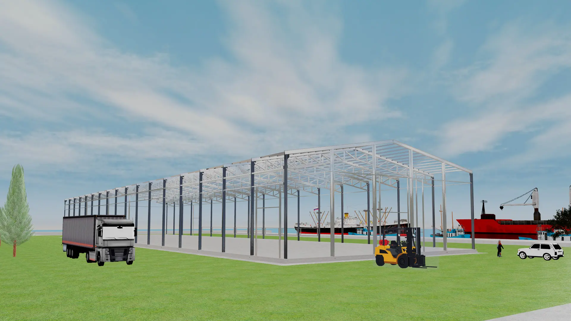 Завод ПК Веста объявляет о заказе быстровозводимого цеха 28Ш х 102Д х 7.2В по изготовлению сэндвич панелей в с. Кущевская, Россия