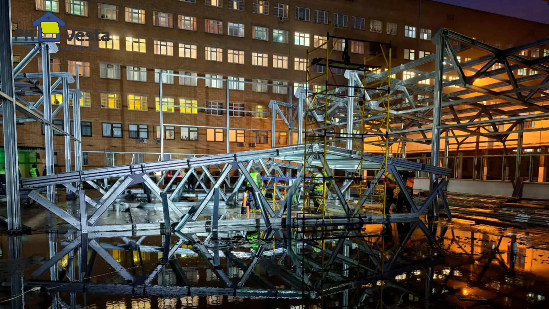 Завод ПК Веста объявляет о заказе новой современной больницы 36Ш х 46Д х 3.5В из ЛСТК (1 656 кв.м.) в г. Новомосковск, Россия