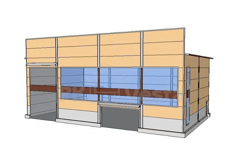 Завершен монтаж каркаса для быстровозводимого магазина в Новомосковске