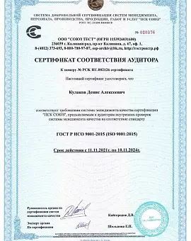 Сертификат 2