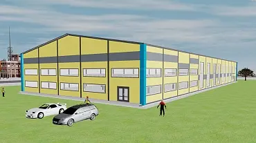 203. Быстровозводимая ледовая арена 30Ш х 80Д х 6В из ЛСТК в г. Ташкент, Узбекистан